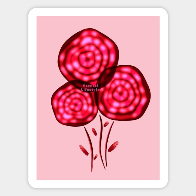 Red beetroot Sticker by Gerchek